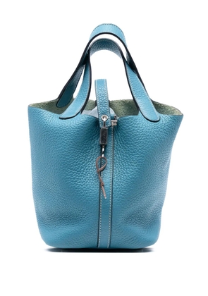 Hermès Pre-Owned 2014 Clemence Picotin Lock 18 handbag - Blue