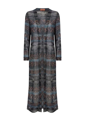 Missoni patterned long cardigan - Grey