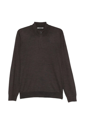 Corneliani zip sweater - Brown