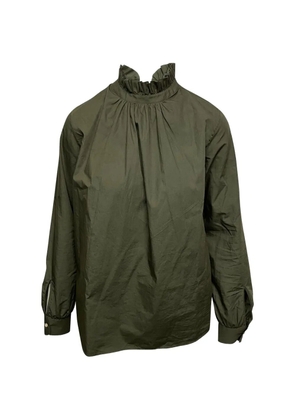 Officine Generale ruffled-collar blouse - Green