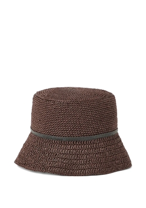 Brunello Cucinelli Monili-chain bucket hat - Brown