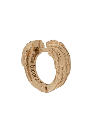 Emanuele Bicocchi Wing textured hoop earring - Gold