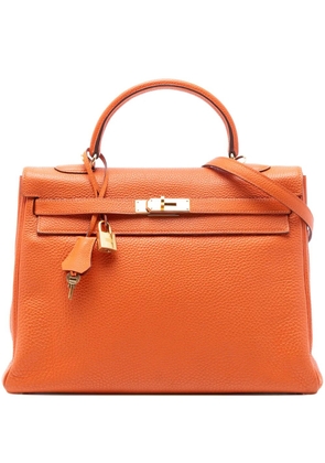 Hermès Pre-Owned 2010 Togo Kelly II Retourne 35 satchel - Orange