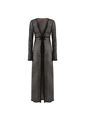 Missoni belted beach dress - Black