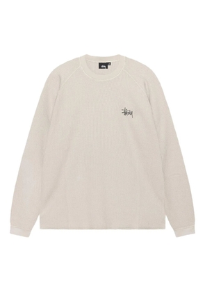 Stüssy Basic Thermal sweatshirt - Neutrals