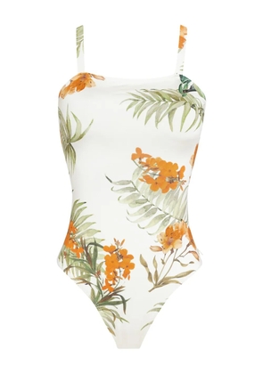 Brigitte floral-print swimsuit - Neutrals