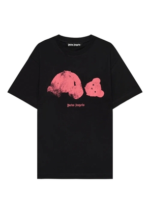 Palm Angels Spray Broken Bear T-shirt - Black