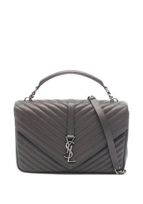 Saint Laurent Pre-Owned 2010s Monogram leather handbag - Grey