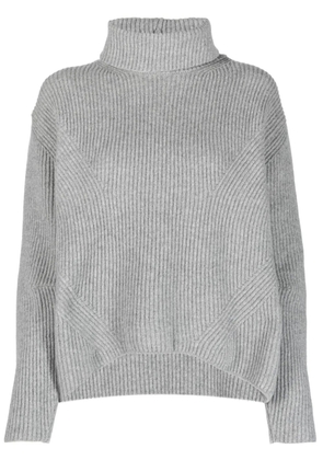 PINKO roll-neck ribbed jumper - Grey