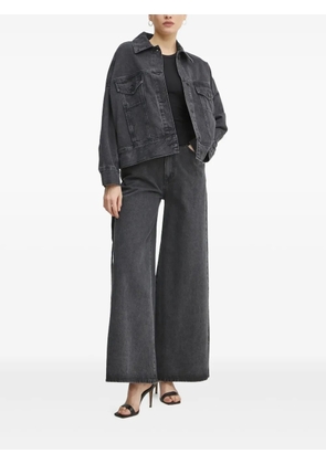 Liviana Conti cotton wide-leg jeans - Grey