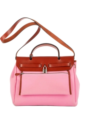Hermès Pre-Owned 2000s leather-trimmed shoulder bag - Pink