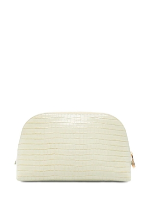 Aspinal Of London leather make-up bag - Green