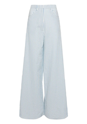Bambah Kate striped wide-leg trousers - White