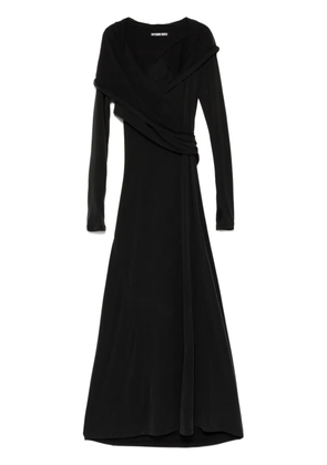 Hyein Seo hooded long dress - Black