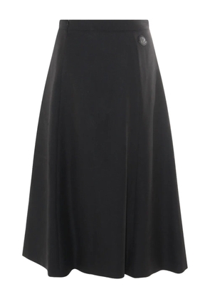 Moncler button-detail A-line midi skirt - Black