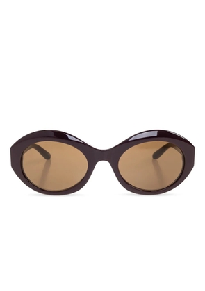 Balenciaga Eyewear oval-frame sunglasses - Brown