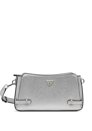 GUESS USA metallic-finish satchel bag - Silver