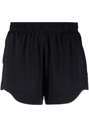 GANNI recycled draped shorts - Black