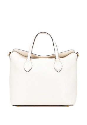 Gucci Pre-Owned 2016-2025 Guccissima Linea A Fold Over satchel - White