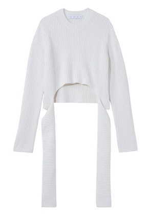 Proenza Schouler White Label ribbed-knit wrap jumper