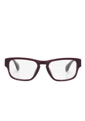 Alain Mikli wayfarer-lenses glasses - Red