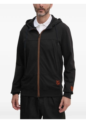 Paul & Shark zip-fastening drawstring hoodie - Black