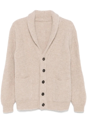 Fortela brushed-finish cardigan - Neutrals