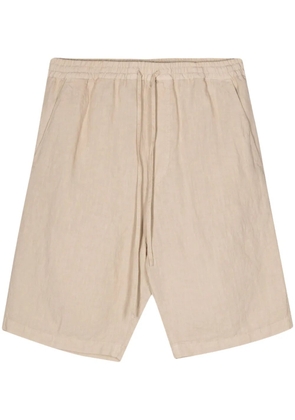 120% Lino linen bermuda shorts - Neutrals