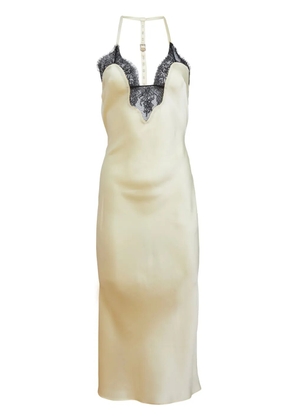 Fleur Du Mal T-strap slip dress - Neutrals