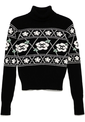 CHANEL Pre-Owned 1995 long sleeve jumper - Black