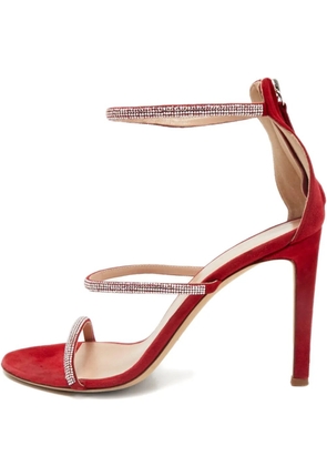 Giuseppe Zanotti Vintage 100mm crystal-embellished heeled sandals - Red