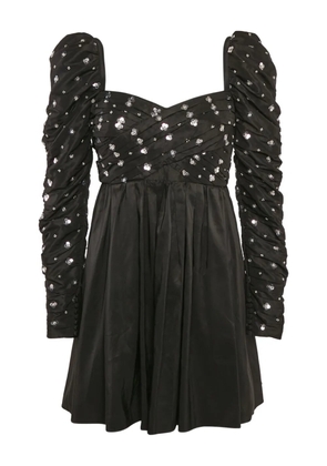Self-Portrait puff-sleeves mini dress - Black