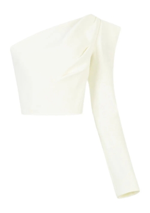 Maticevski one-shoulder crop top - Neutrals
