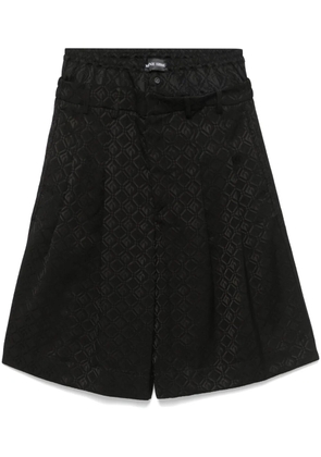 Marine Serre Moon Diamond tailored shorts - Black