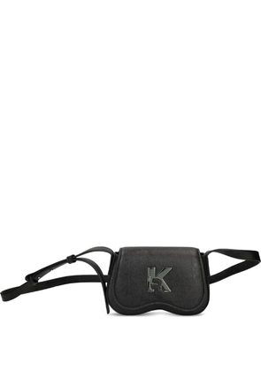 Karl Lagerfeld Jeans K logo flap crossbody bag - Black