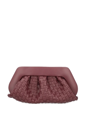 Themoirè woven clutch bag - Red