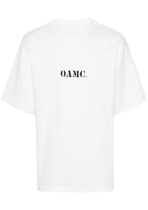 OAMC logo-print organic T-shirt - White