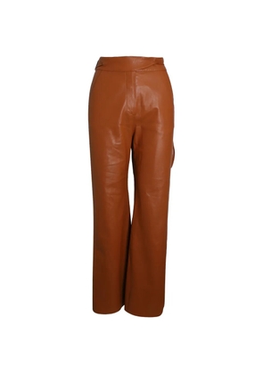Nanushka flared-leg trousers - Brown