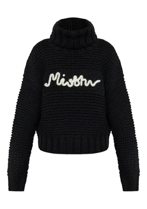 MISBHV roll-neck logo-detail sweater - Black
