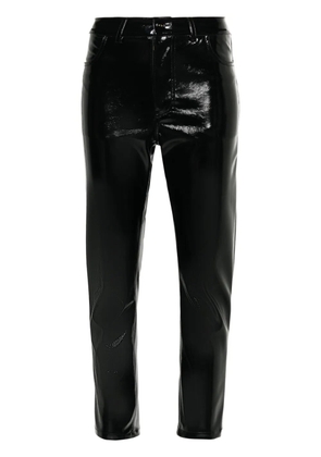 Parlor faux-leather trousers - Black