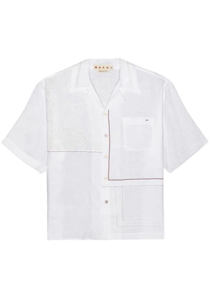 Marni patchwork shirt - White