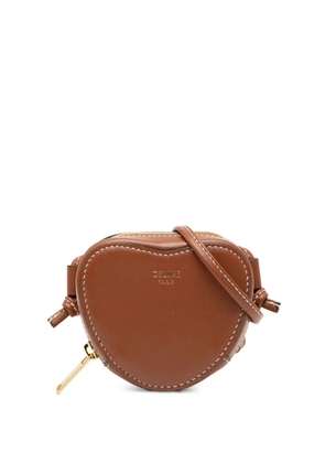 Celine Pre-Owned 2021 Micro Leather Heart crossbody bag - Brown