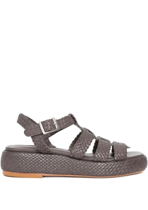 Sarah Chofakian 35mm Mocca platform sandals - Grey