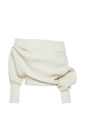 A.W.A.K.E. Mode rib button sweater - Neutrals