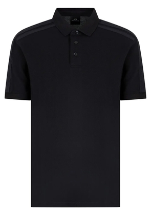 Armani Exchange cotton polo shirt - Black