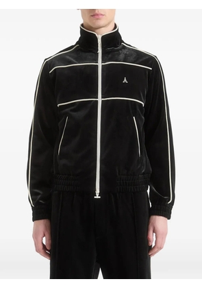 Manière De Voir Eiffel velour track jacket - Black