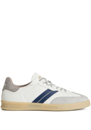Woolrich Doubleu Tennis side-stripe sneakers - White