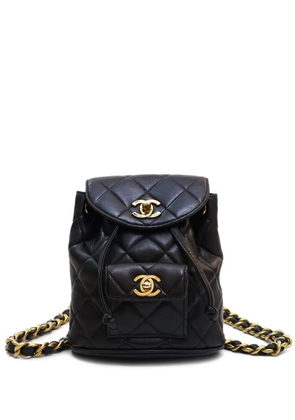 CHANEL Pre-Owned 1992-1994 mini Duma backpack - Black