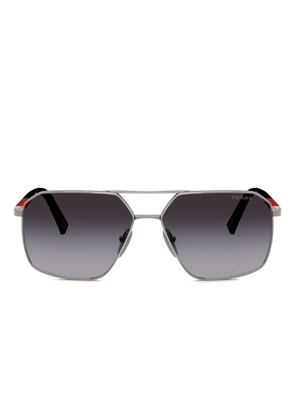 Prada Linea Rossa pilot-frame sunglasses - Grey