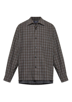 Comme des Garçons Homme Plus plaid-pattern shirt - Grey